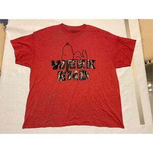 Snoopy Shirt Mens 3XL Peanuts Cartoon Week Ahead Tee
